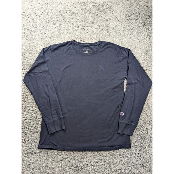 Champion Other - Champion Shirt Men Medium Blue Athleisure Casual Lounge Embroidered Long Sleeve